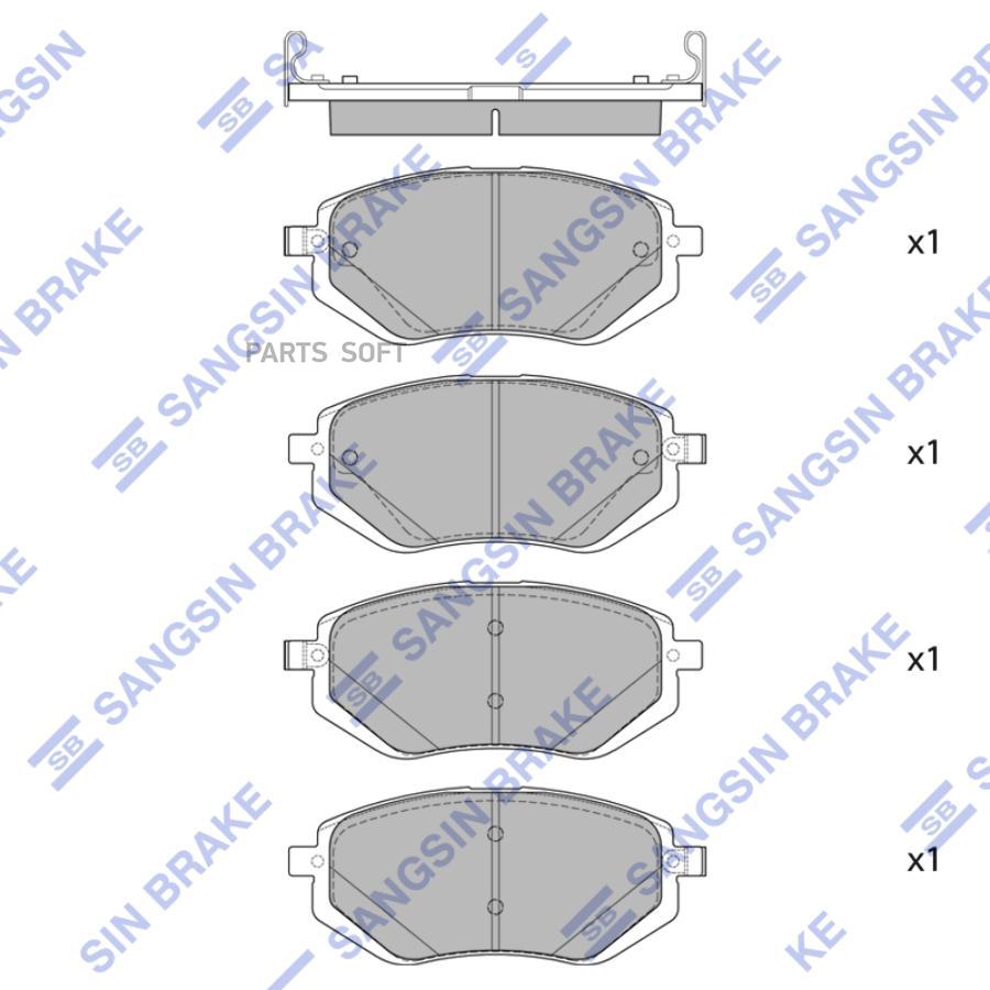 

Колодки тормозные дисковые перед \Great Wall Haval H6 18 SP2761