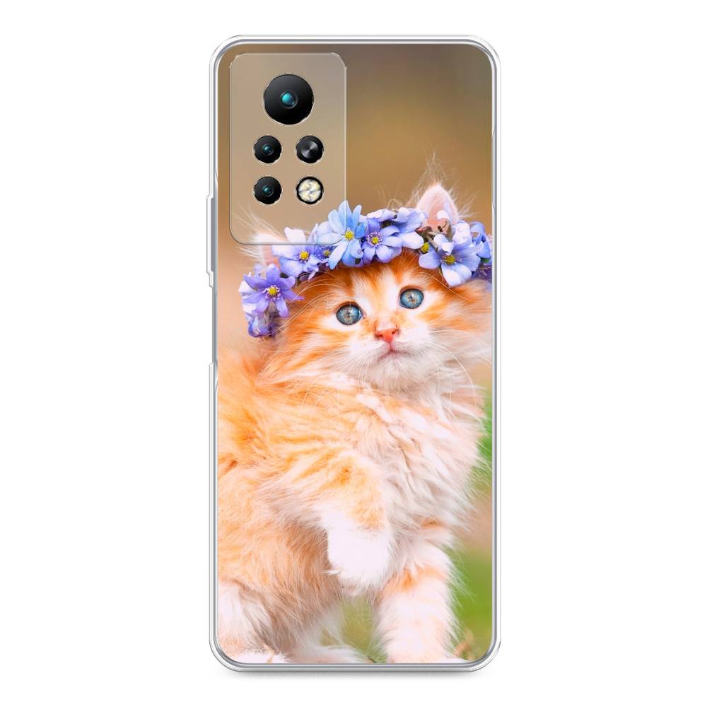 

Чехол Awog на Infinix Note 11 Pro "Рыжий кот в венке", Разноцветный, 3100550-1