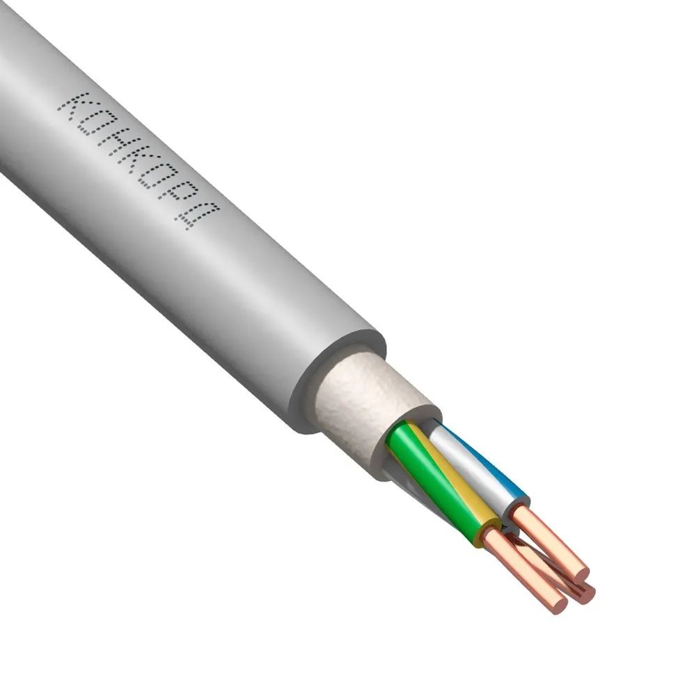 Кабель силовой медный NUM 3х1,5 мм2 круглый с заполнением ГОСТ КОНКОРД (смотка 5м)
