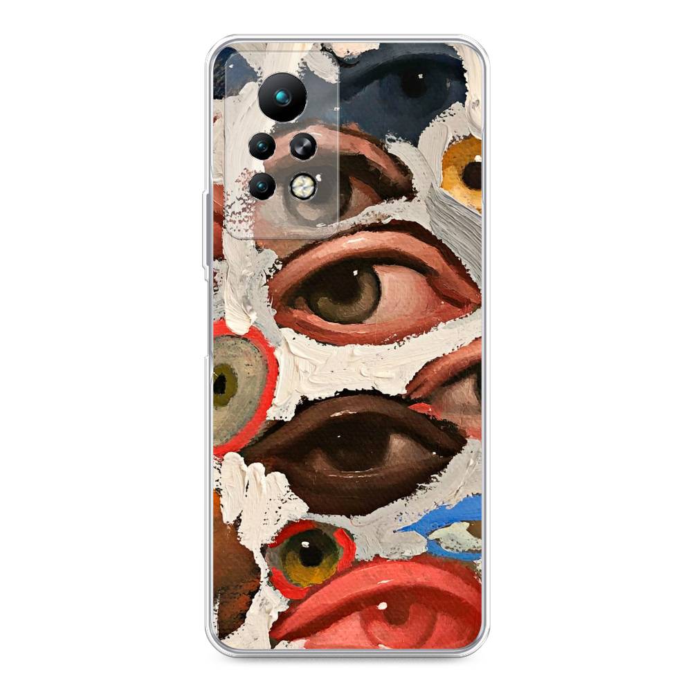 

Чехол Awog на Infinix Note 11 Pro "Глаза масляная живопись", Разноцветный, 3100550-7