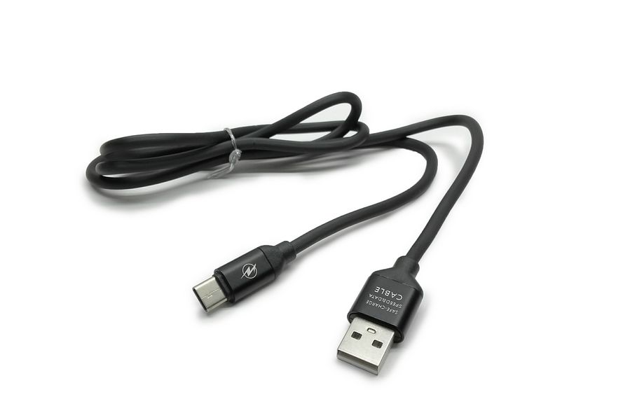 

Шнур USB A-USB Type C 1м черный морозостойкий