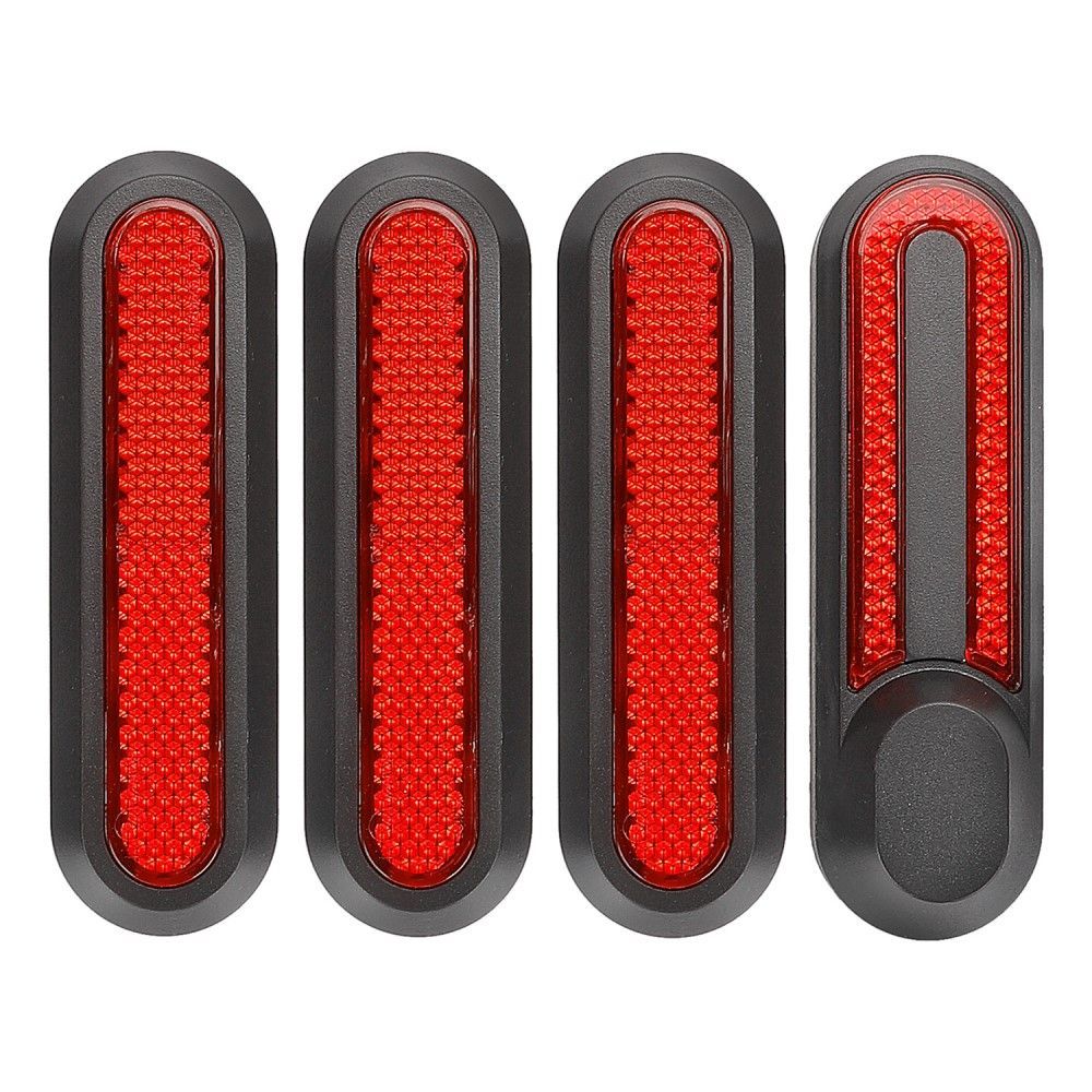 Боковые светоотражатели для электросамоката Xiaomi M365 / Pro / 1S - 4 шт, красные