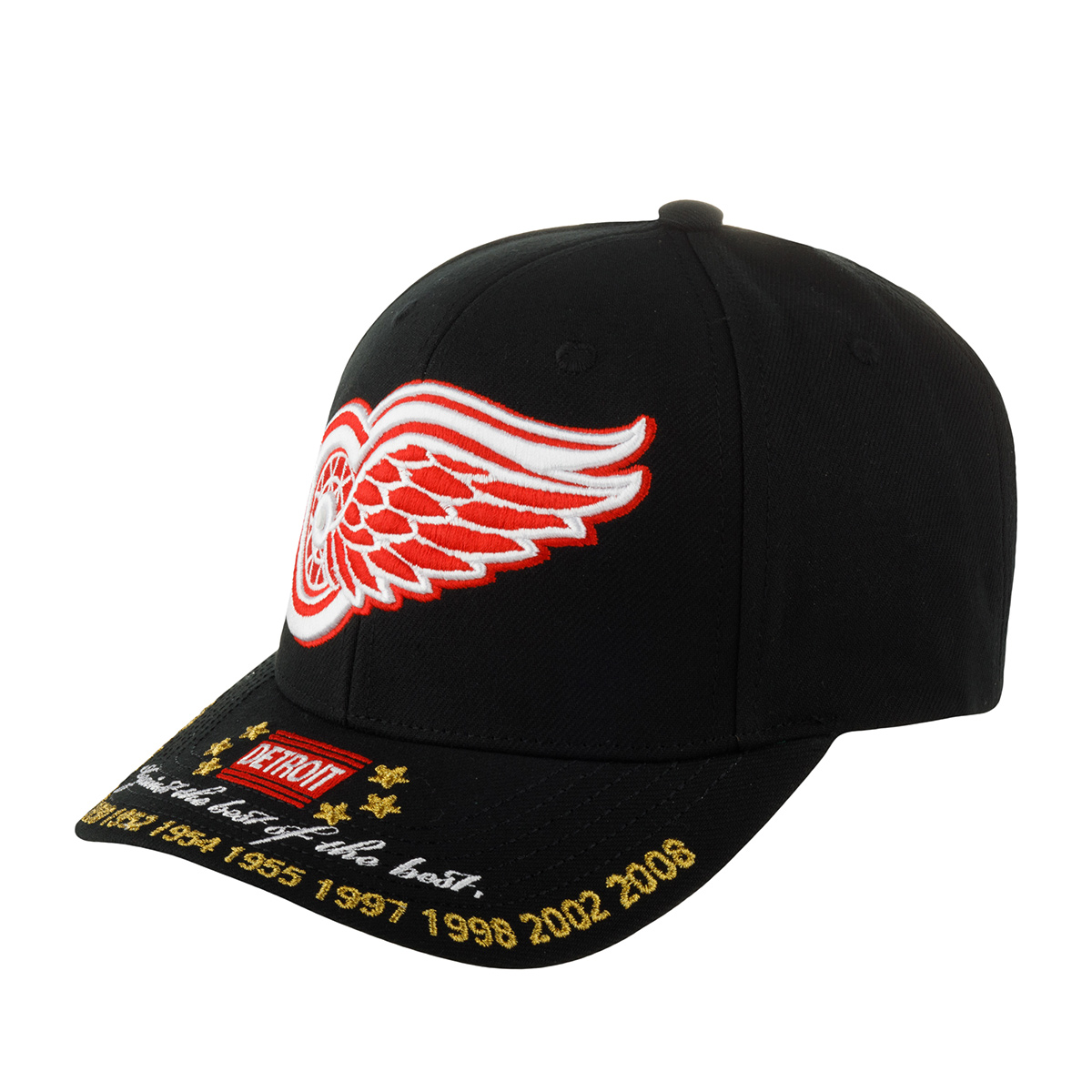 Бейсболка унисекс MitchellNess HHSS6565-DRWYYPPPBLCK Detroit Red Wings NHL черная 5135₽