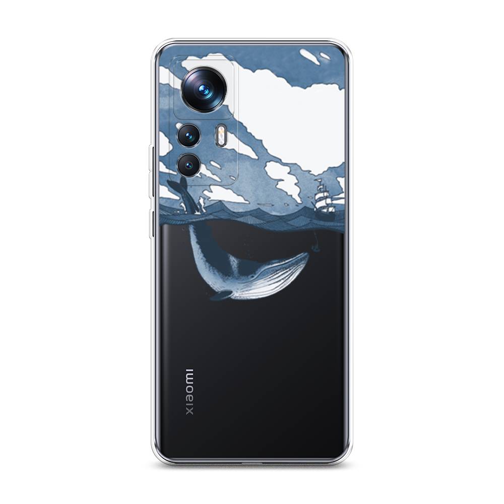 

Чехол на Xiaomi 12T Pro "Большой кит", Синий, 315750-1