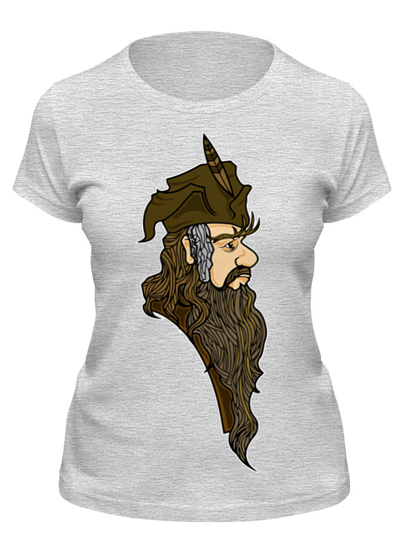 

Футболка женская Printio Радагаст карий (radagast the brown) серая 2XL, Серый, Радагаст карий (radagast the brown)