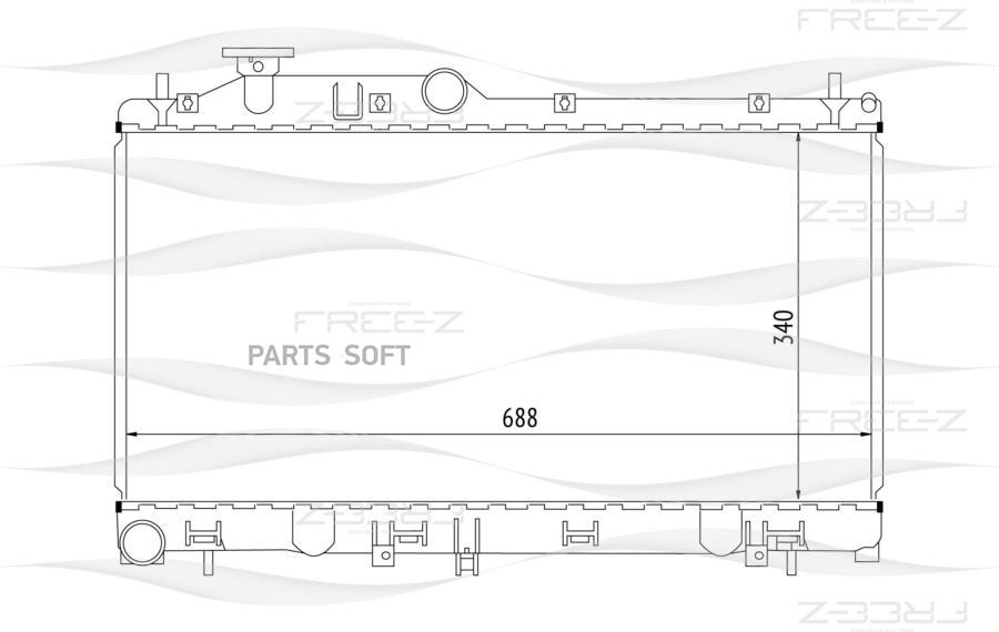 Радиатор охлаждения FREE-Z KK0237
