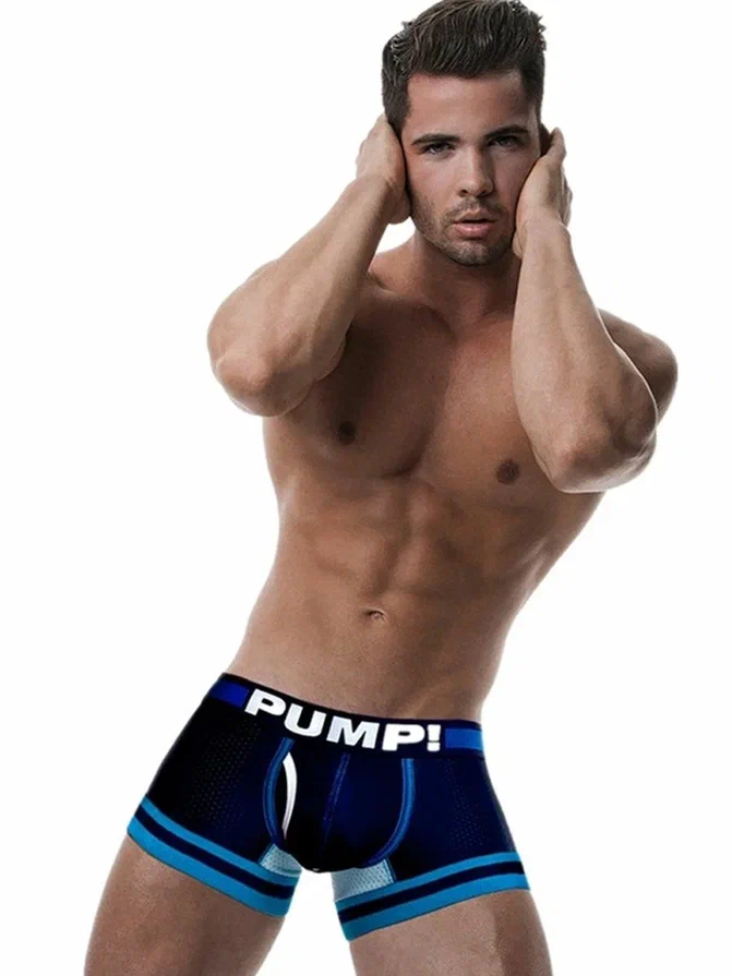 

Трусы мужские PUMP H118 синие М, Синий, H118