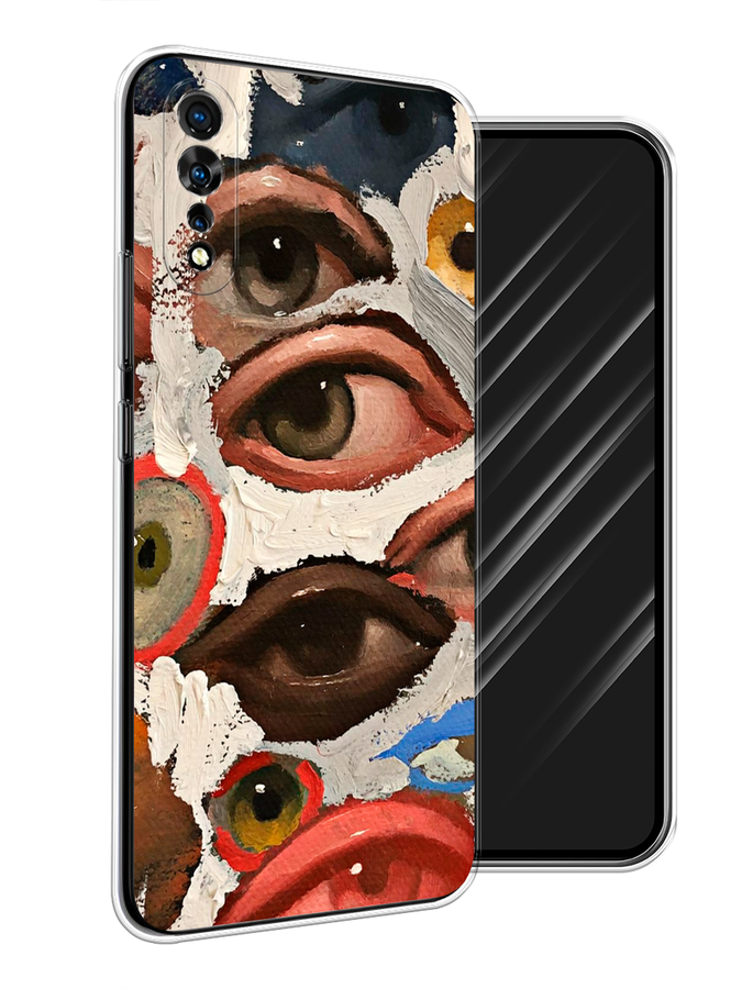 

Чехол Awog на Vivo iQOO Neo/V17 Neo "Глаза масляная живопись", Разноцветный, 262050-7