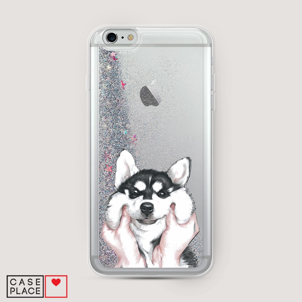 

Чехол Awog на Apple iPhone 6 Plus / Айфон 6 Plus "Щечки хаски", Разноцветный, 10591-1