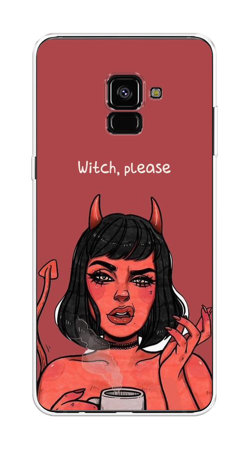 

Чехол Awog на Samsung Galaxy A8 + "Evil Girl", Красный;черный, 25550-6