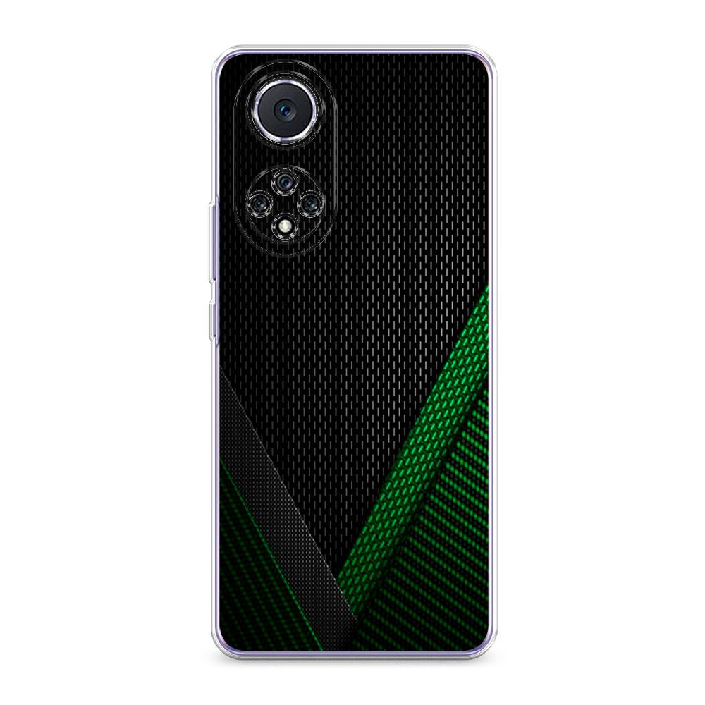 фото Чехол awog "зеленый карбон" для huawei nova 9