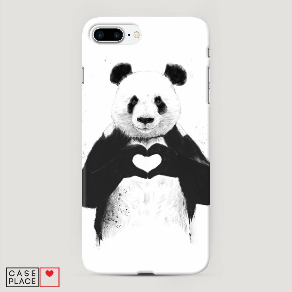 

Пластиковый чехол "Панда love" на Apple iPhone 7 Plus, 10720-7