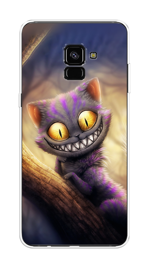 

Чехол Awog на Samsung Galaxy A8 + "Cheshire Cat", Фиолетовый;желтый, 25550-1