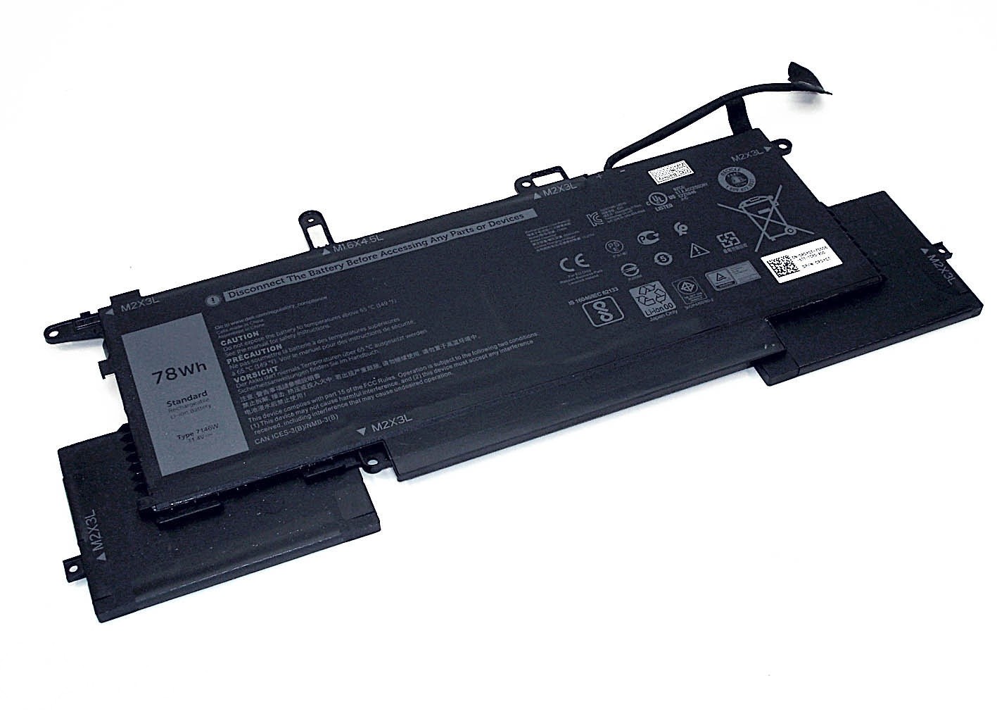 

Аккумуляторная батарея 7146W для ноутбука Dell Latitude 7400 Series 11.4V (6500mAh)