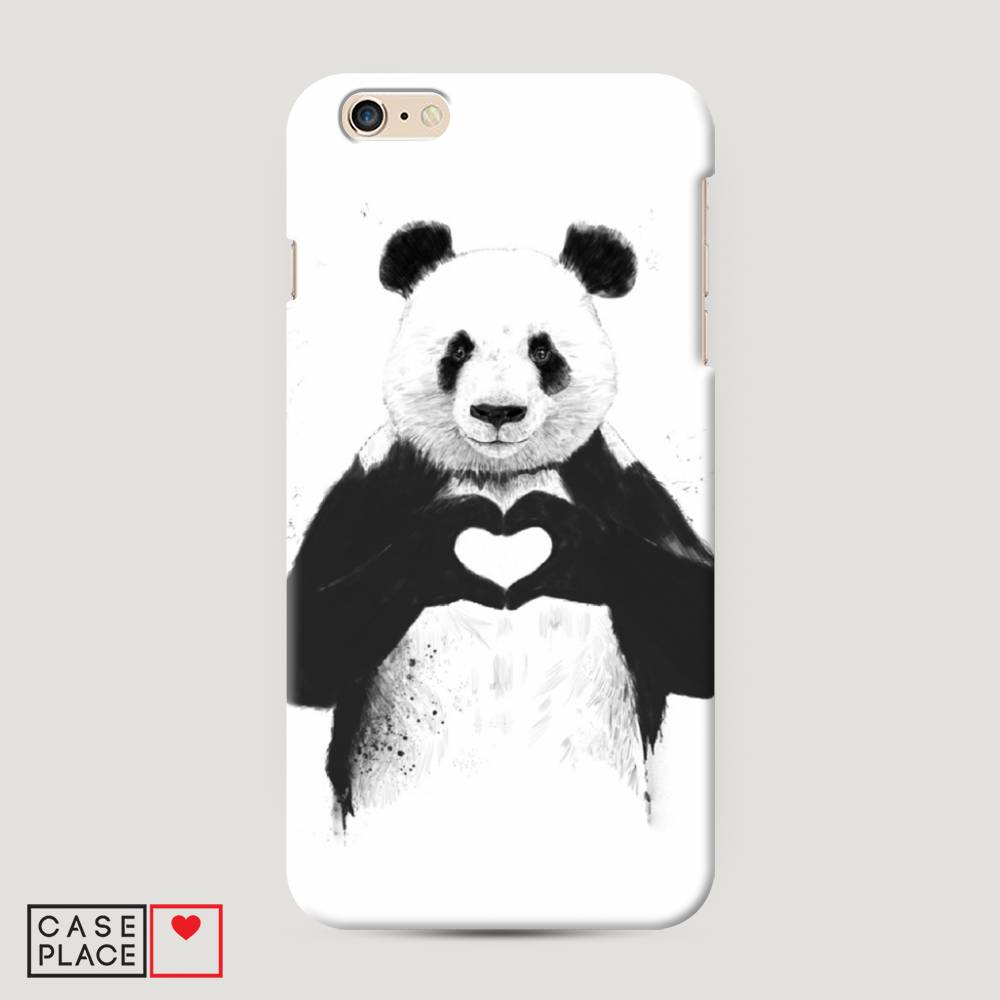 

Пластиковый чехол "Панда love" на Apple iPhone 6 Plus, 10520-7