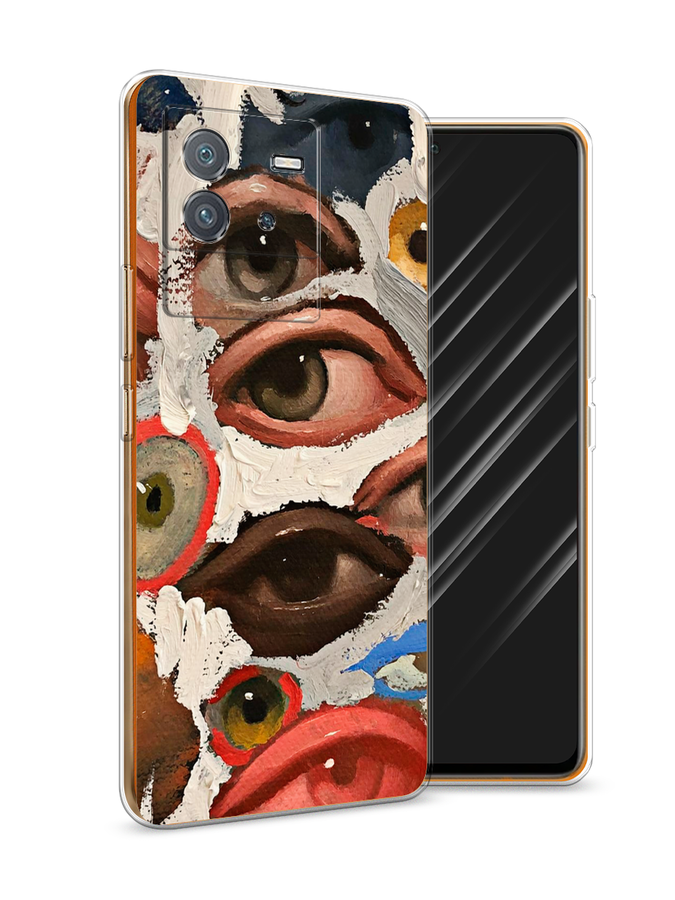 

Чехол Awog на Vivo iQOO Neo6 "Глаза масляная живопись", Разноцветный, 266850-7