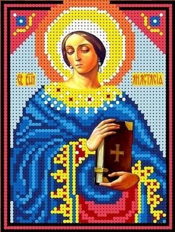 

Рисунок на ткани «Святая Анастасия»