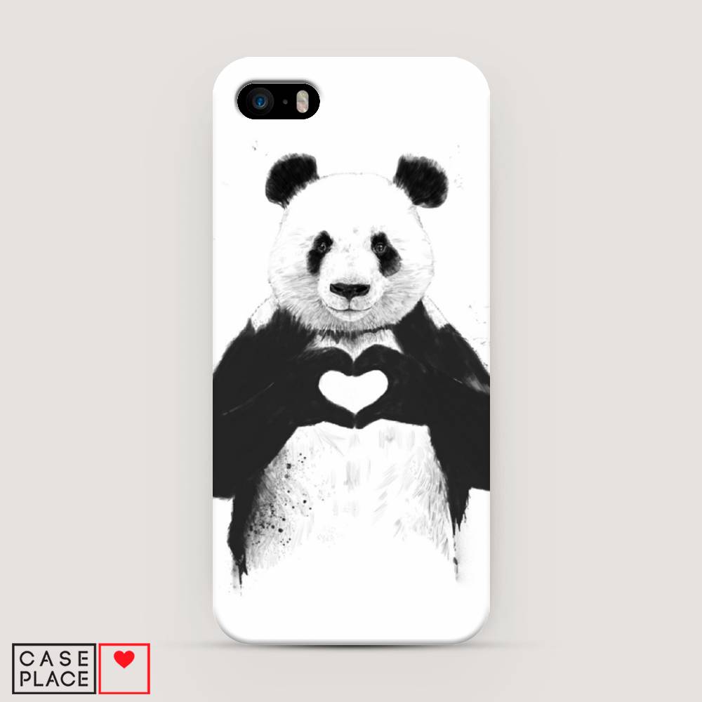 

Пластиковый чехол "Панда love" на Apple iPhone 5, 10320-7