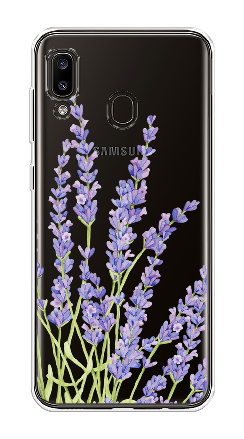 

Чехол на Samsung Galaxy A30/A20 "Лавандовые стебли", Фиолетовый;зеленый, 27650-1