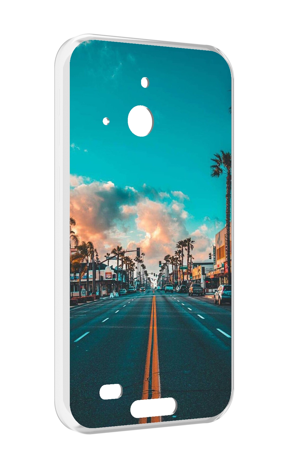 

Чехол MyPads дорога-в-лос-анджелес для Oukitel WP20 / WP20 Pro, Прозрачный, Tocco