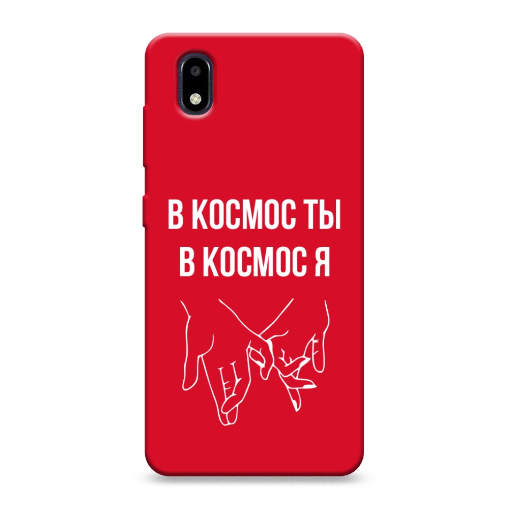 фото Матовый силиконовый чехол "в космос ты в космос я" на zte blade a3 (2020) awog