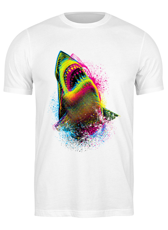 

Футболка мужская Printio Sharkcolor белая XL, Белый, Sharkcolor