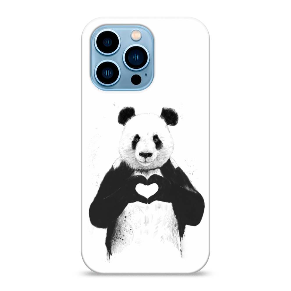 

Пластиковый чехол "Панда love" на Apple iPhone 13 Pro, 14320-7