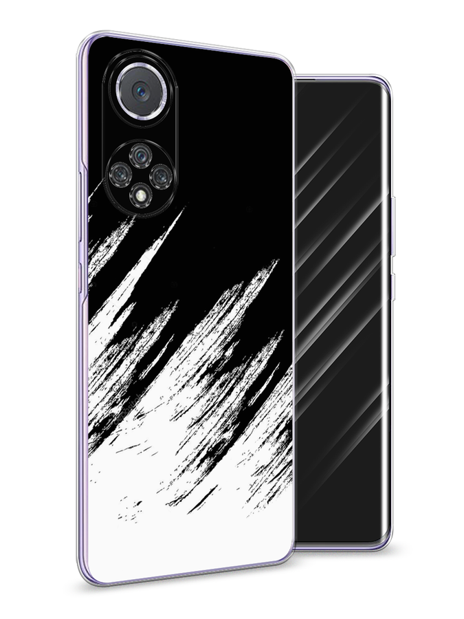 фото Чехол awog "черно белые брызги" для huawei nova 9