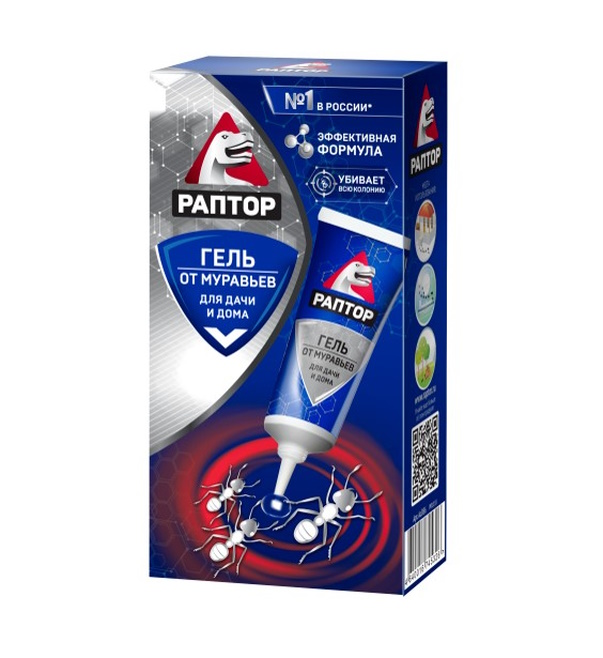 

Гель от муравьев Raptor 4640016746217 60 мл