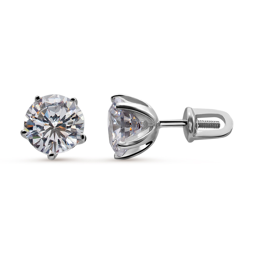 

Серьги-пусеты из серебра с фианитом Pepela Jewelry PJ2-004, PJ2-004