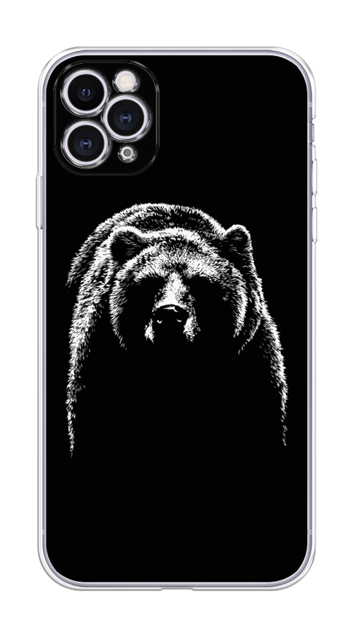 

Чехол на Apple iPhone 11 Pro "Медведь в ночи", Белый;черный, 12350-1