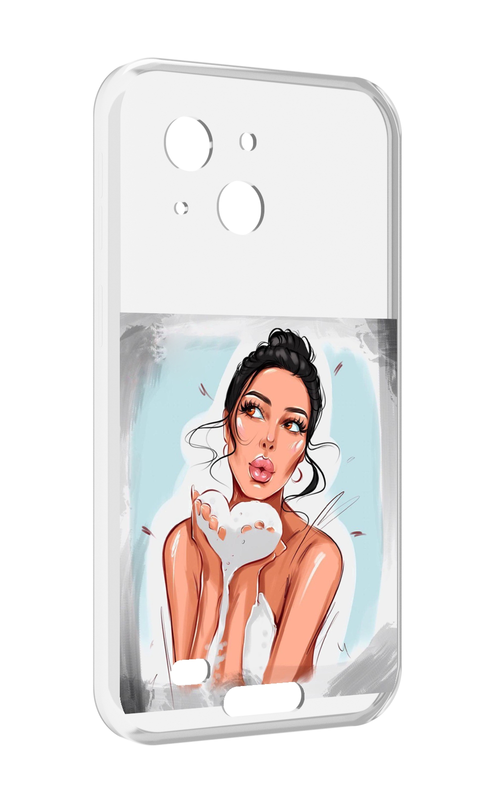 

Чехол MyPads девушка-с-пеной женский для Oukitel WP20 / WP20 Pro, Прозрачный, Tocco