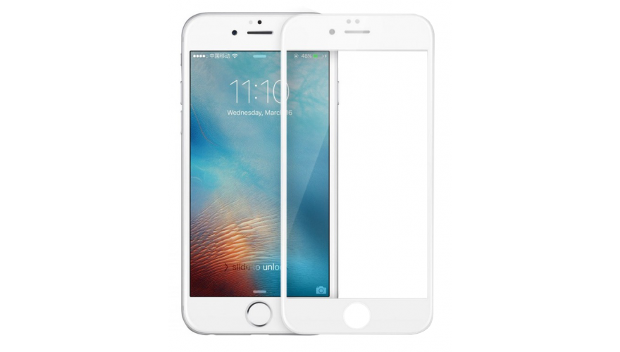 

Защитное стекло для iPhone 6 PLUS 10D белый ТЕХПАК