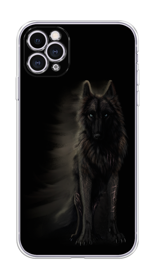 

Чехол на Apple iPhone 11 Pro "Туманный волк", Черный, 12350-1