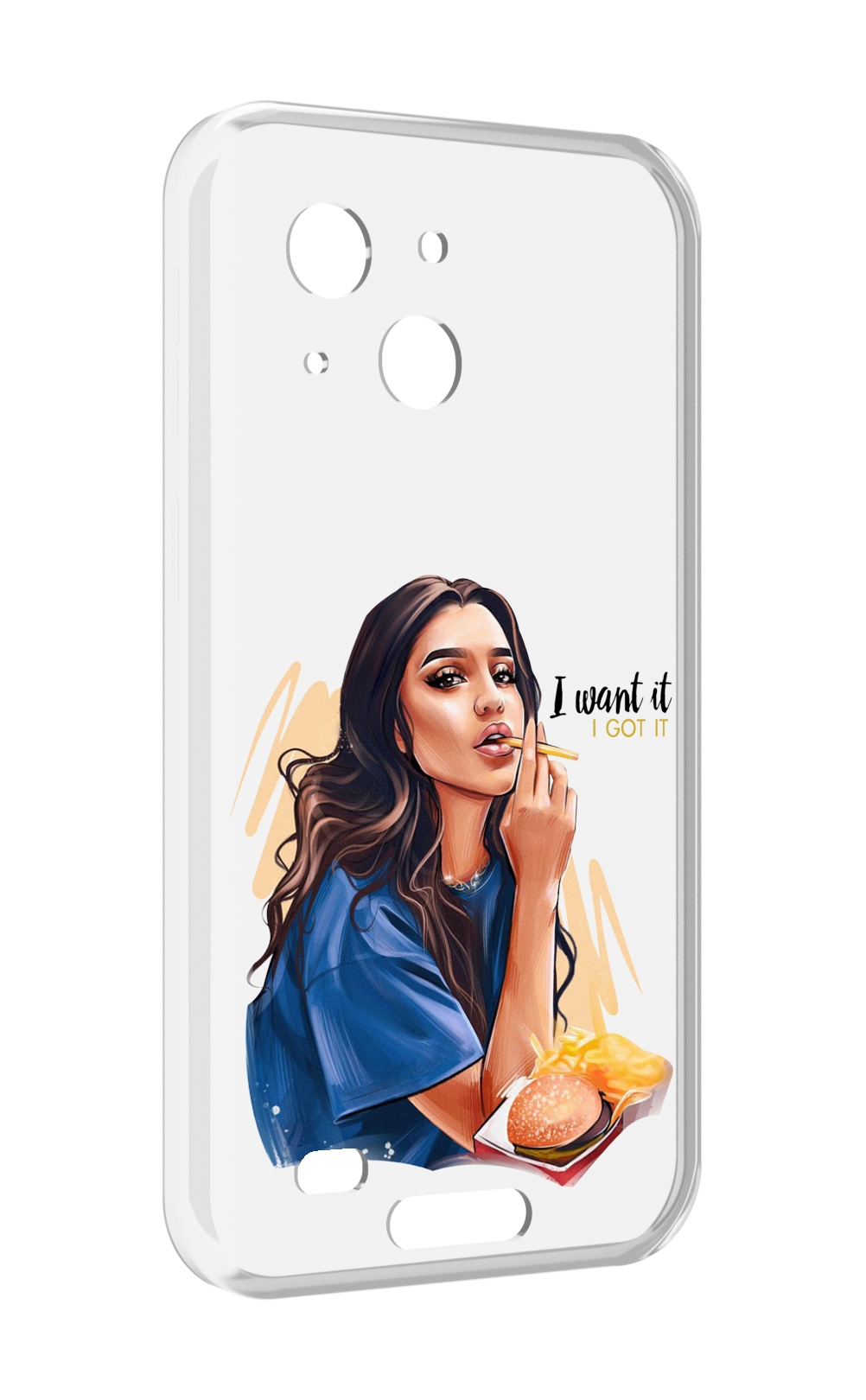 

Чехол MyPads девушка-с-едой-и-сигаретой женский для Oukitel WP20 / WP20 Pro, Прозрачный, Tocco