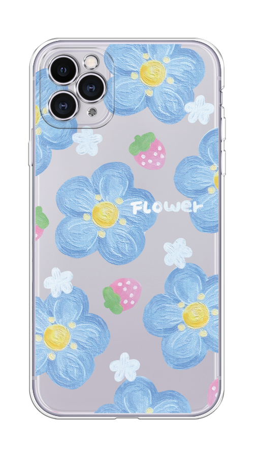 

Чехол на Apple iPhone 11 Pro Max "Цветы и клубники", 12250-1