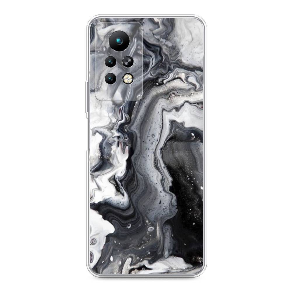 

Чехол Awog на Infinix Note 11 Pro "Бело-черные сложные полосы", Разноцветный, 3100550-3
