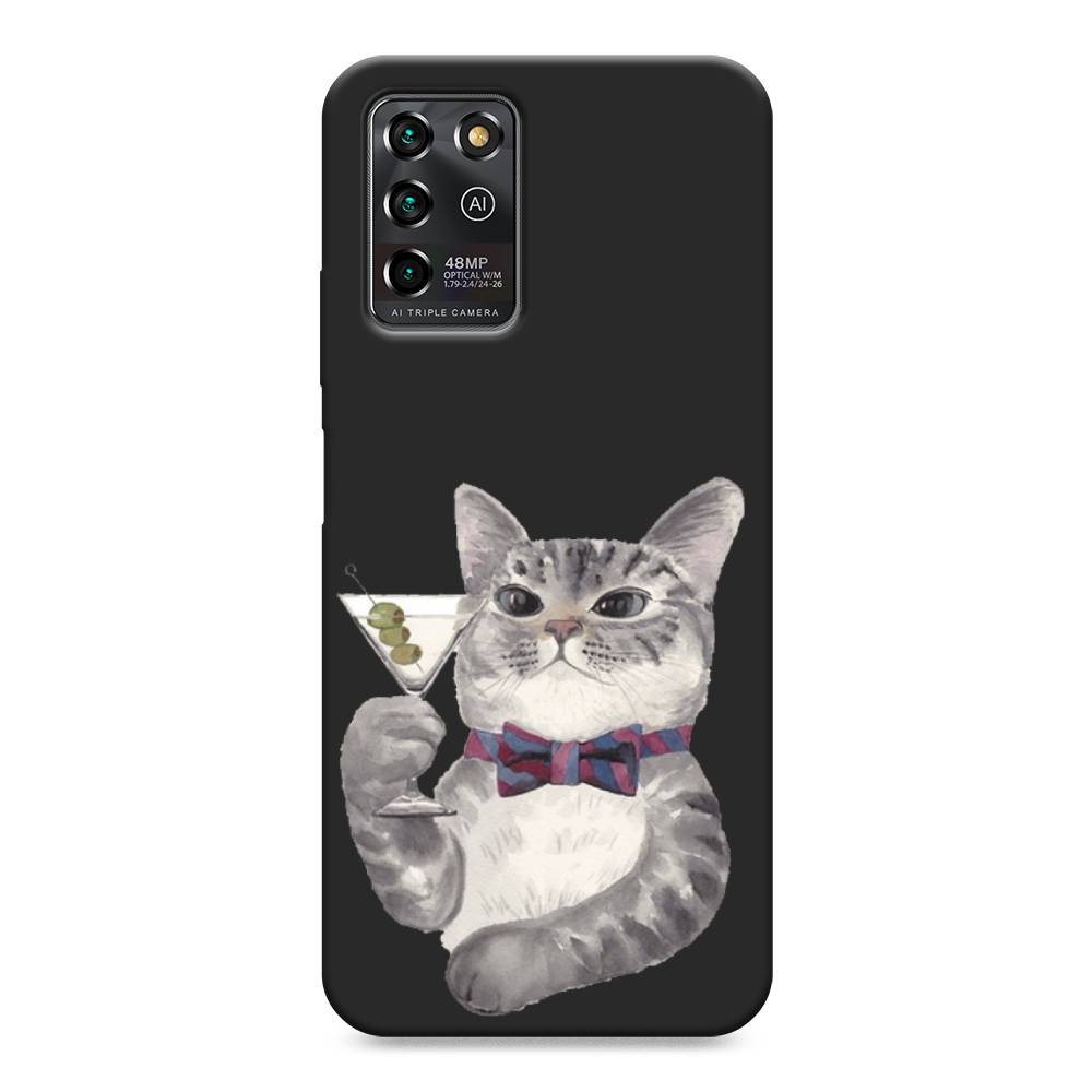 

Матовый силиконовый чехол "Кот джентльмен" на ZTE Blade V30 Vita, Кот джентльмен