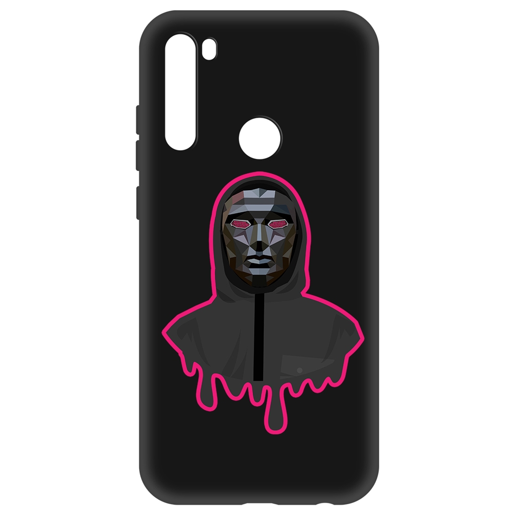 Накладка Krutoff Soft Case Игра в кальмара-Ведущий для Xiaomi Redmi Note 8t черный
