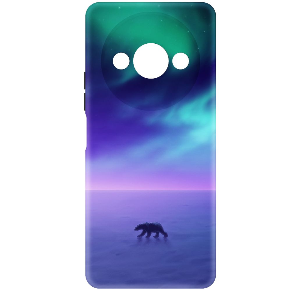 

Чехол-накладка Krutoff Soft Case Северное Сияние для Xiaomi Redmi A3 черный