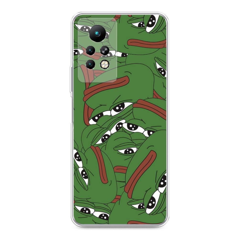 

Чехол Awog на Infinix Note 11 Pro "Печальный frog", Разноцветный, 3100550-9