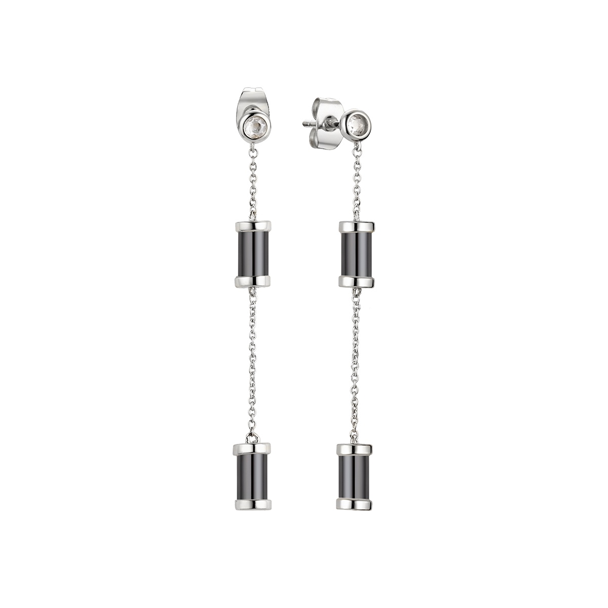 

Серьги из серебра с керамикой TC-E01649-B-W-W-X-X Fresh Jewelry, TC-E01649-B-W-W-X-X
