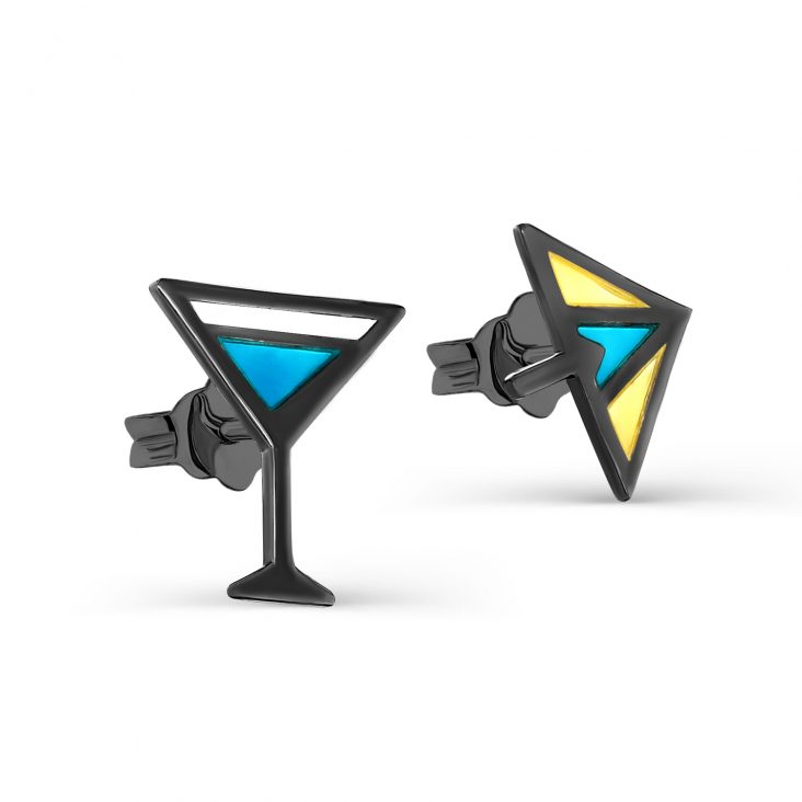 

Серьги из серебра с эмалью Kabarovsky 12-305-0001, 12-305-0001