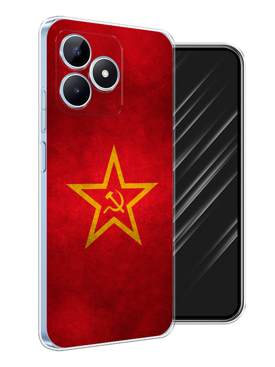 

Чехол Awog на Realme C60 "Красное знамя", Желтый;красный, 2516550-1