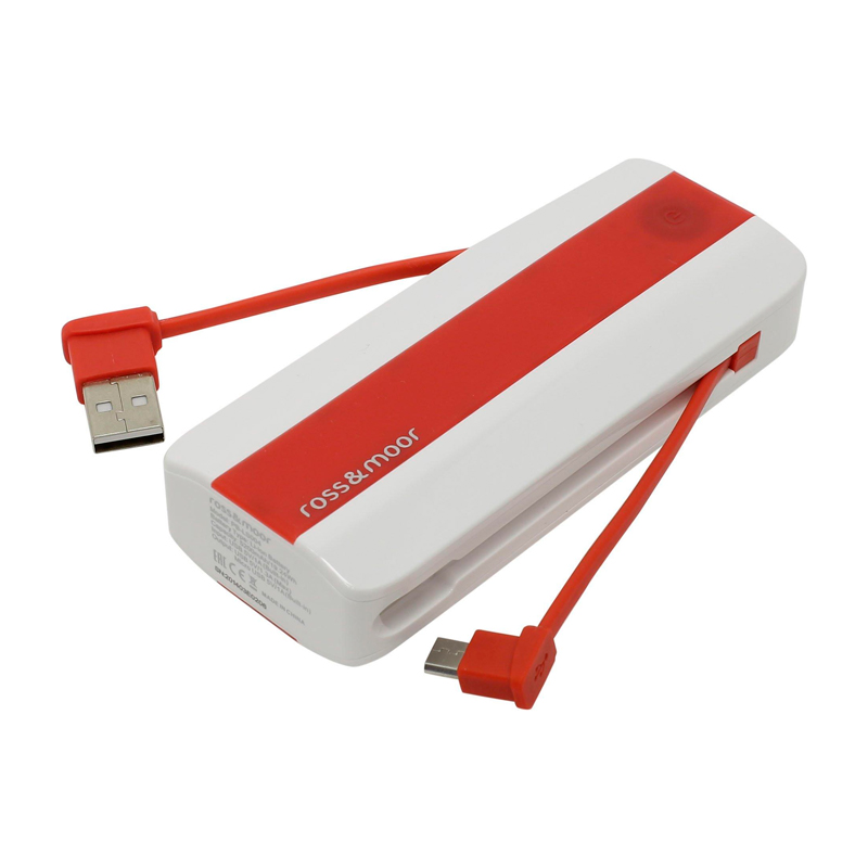 фото Внешний аккумулятор ross&moor power bank pb-ls004 5200 mah red