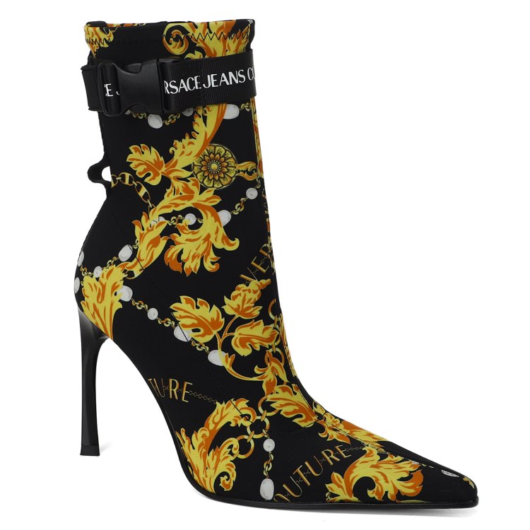 

Ботильоны женские Versace Jeans Couture 75VA3S20 черные 39 EU, Черный, 75VA3S20