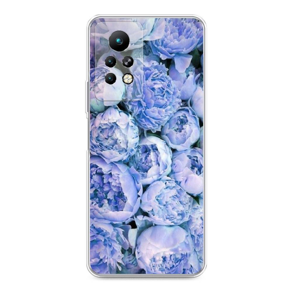 

Чехол Awog на Infinix Note 11 Pro "Пионы голубые", Разноцветный, 3100550-8