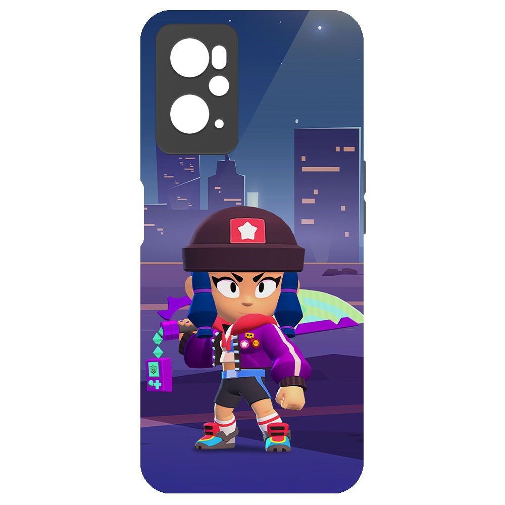 

Чехол-накладка Krutoff Софт Кейс Brawl Stars - Героиня Биби для Realme 9i черный