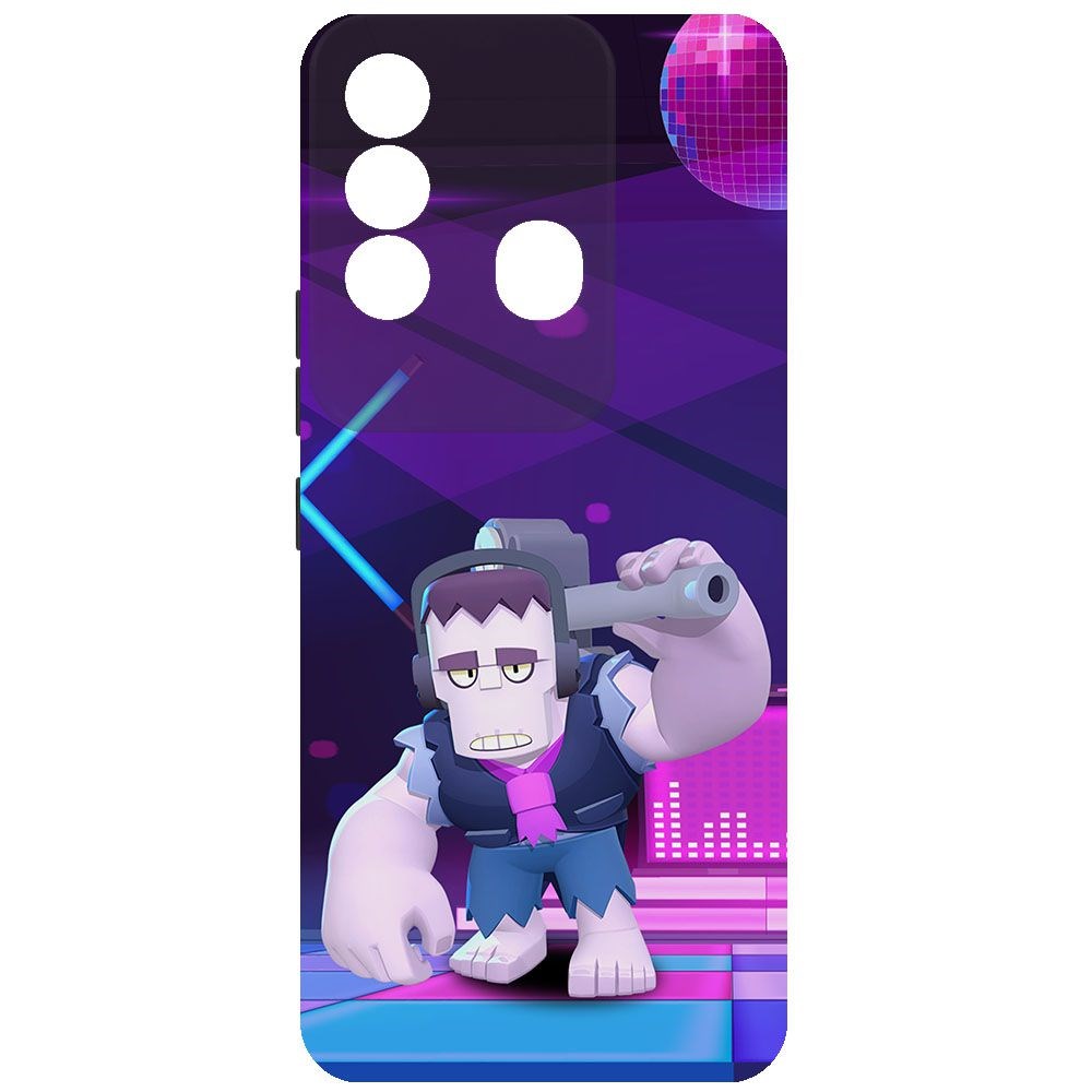 

Чехол-накладка Krutoff Софт Кейс Brawl Stars - Фрэнк для ITEL Vision 3 Plus черный