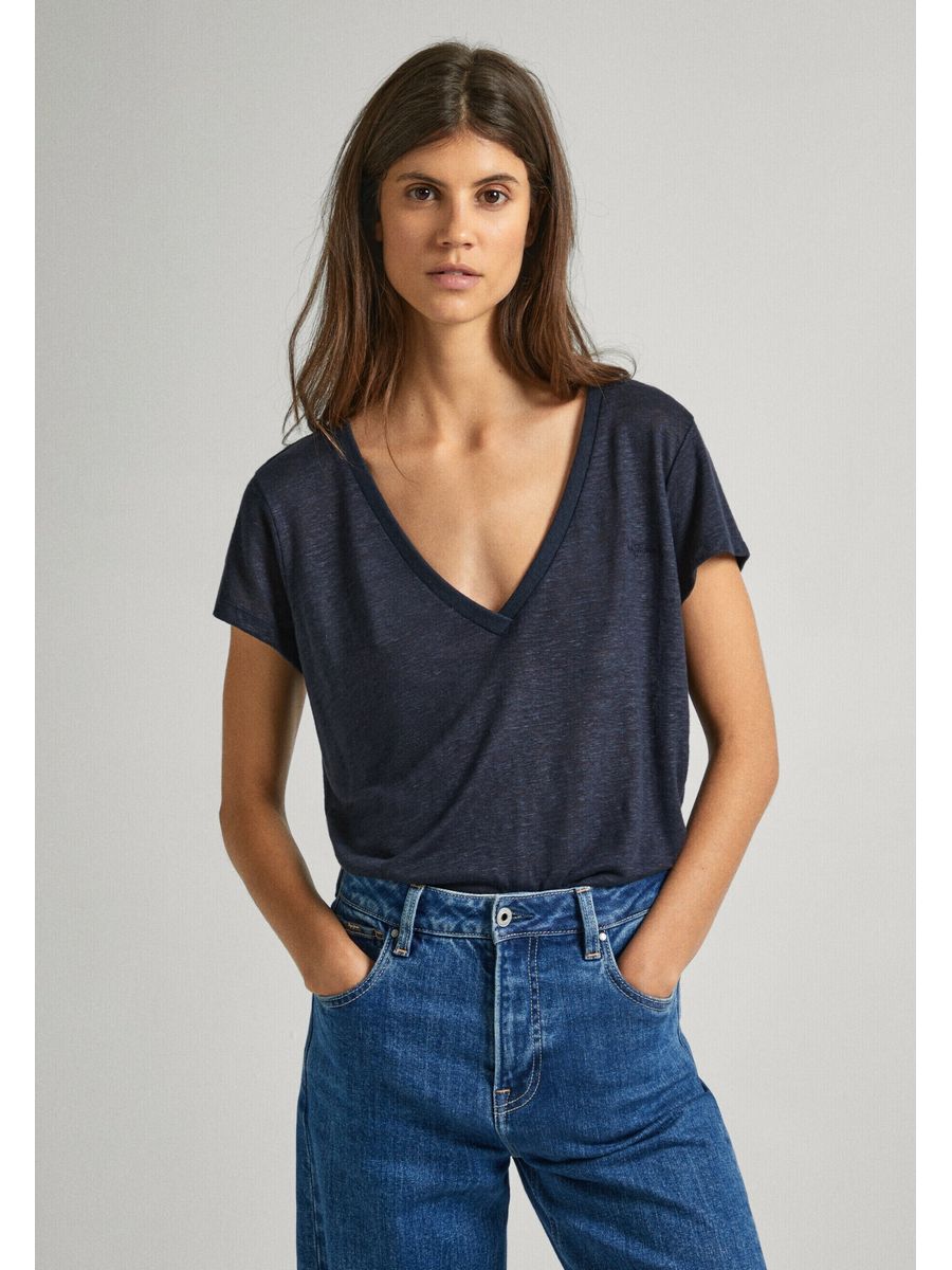 

Футболка женская Pepe Jeans London PE121D0W0 синяя L, Синий, PE121D0W0